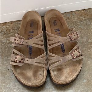 Birkenstock sandals size 38- Granada soft footbed